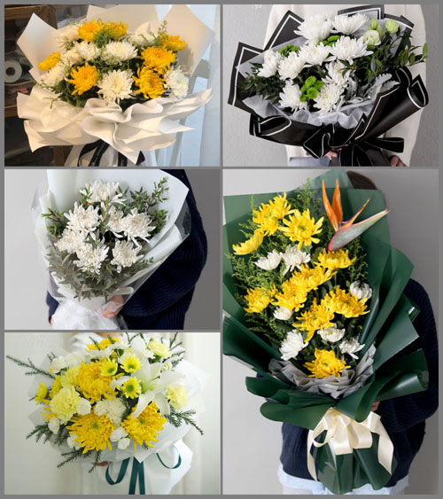 四川成都邛崃市道佐乡皮坝村白事花束代送
